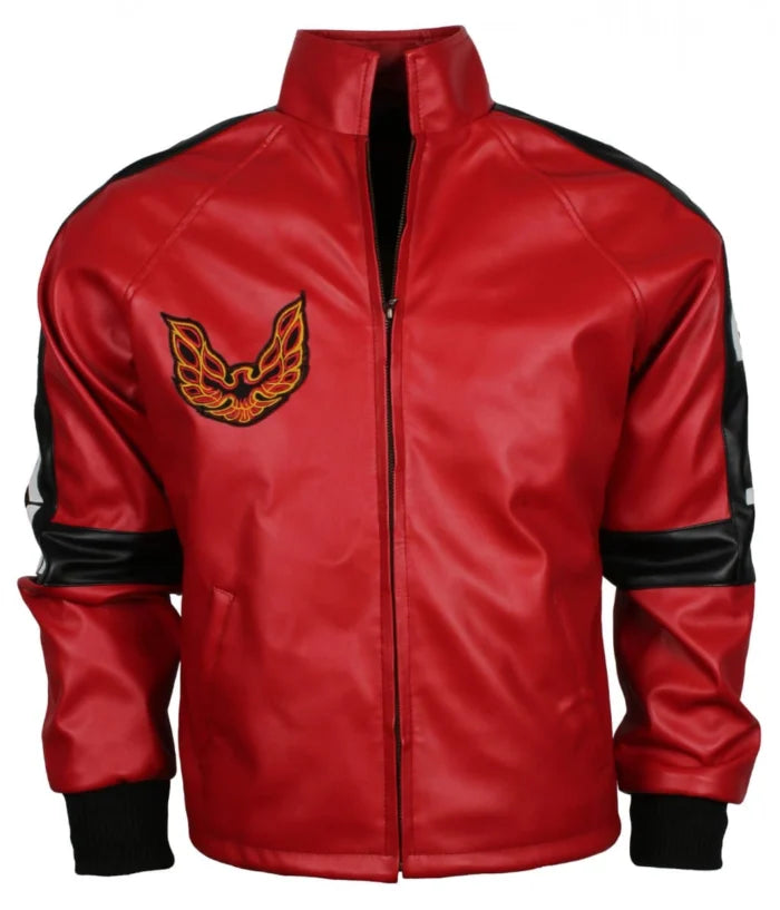 Smokey and the Bandit Men Red Faux Leather Jacket