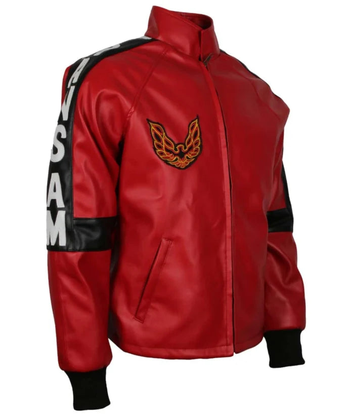 Smokey and the Bandit Men Red Faux Leather Jacket