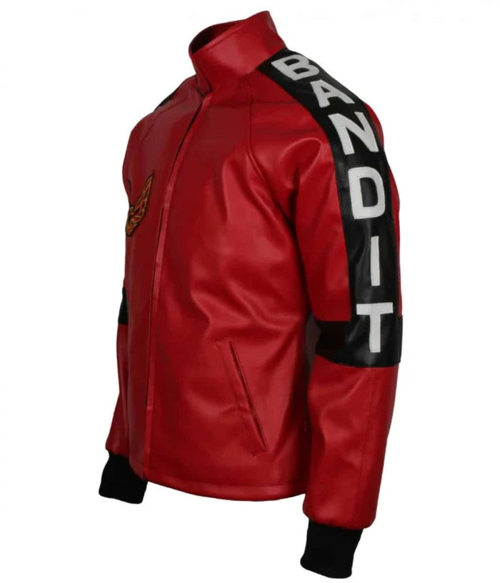 Smokey and the Bandit Men Red Faux Leather Jacket