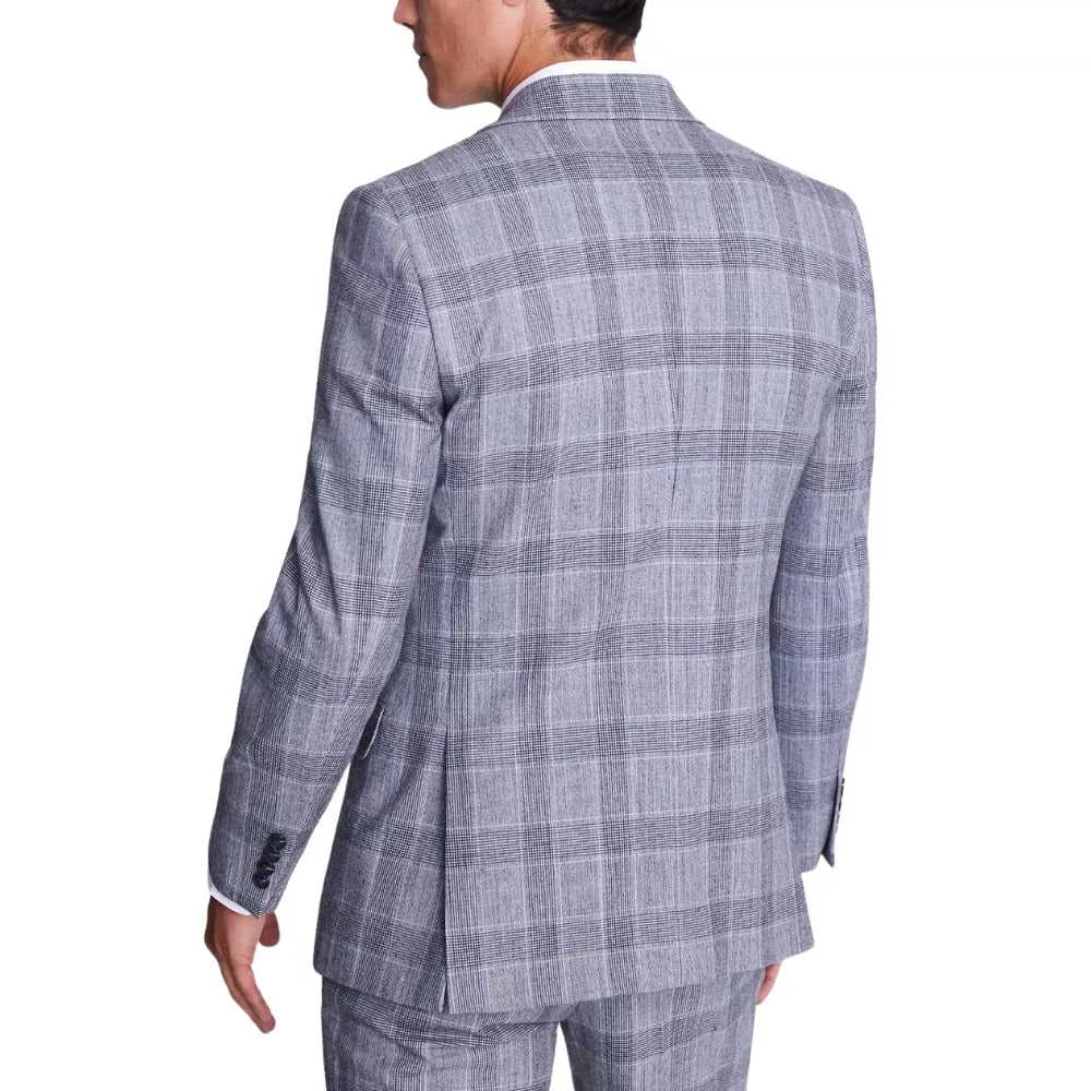 Hollywood Jackets Men’s Sky Blue Plaid 3 Piece Suit