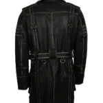 Men’s Fallout Distressed Grey Leather Coat