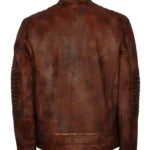 Iconic Vintage Distressed Brown Leather Jacket