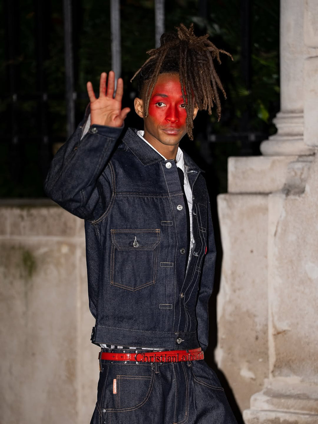Jaden Smith Celebrity Style Dark Denim Jacket