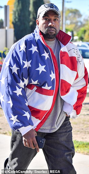 Hollywood Jacket Kanye West American Flag Bomber Jacket