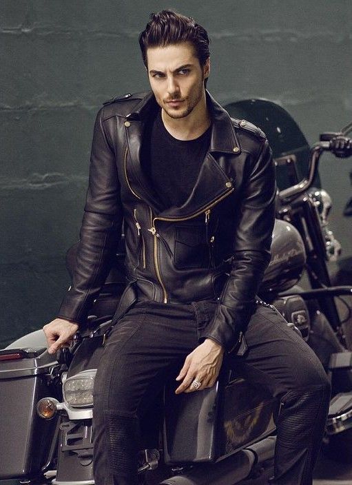 Road House Inspired Biker Leather Jacket – Rugged Black Motorcycle Style