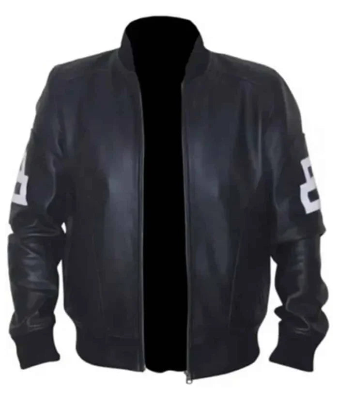 8 Ball Leather Bomber Jacket