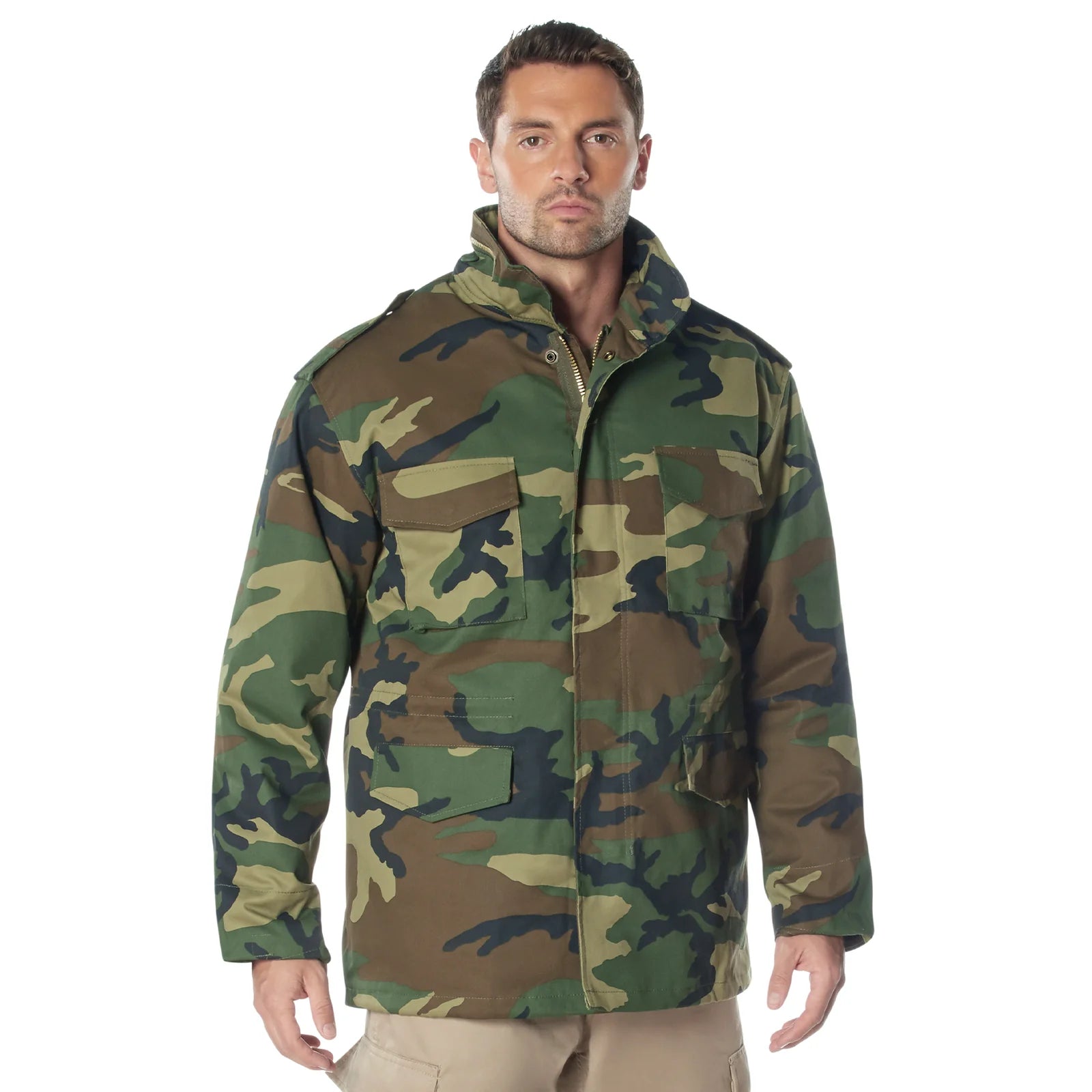 Vintage M-65 Field Jacket - Woodland Camo | Military Style