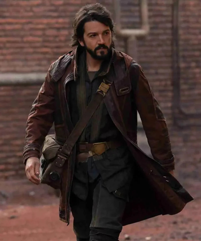 Andor Style Long Leather Coat for Men