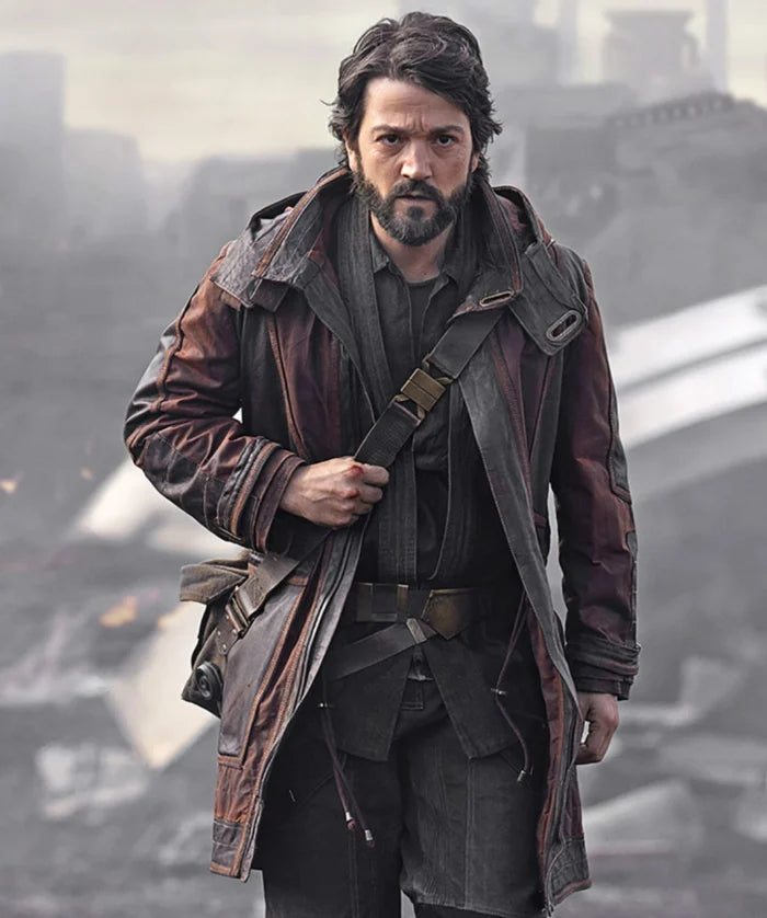 Andor Style Long Leather Coat for Men