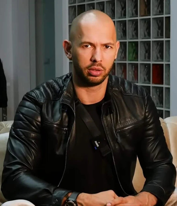 Andrew Tate Top G Cobra Style Leather Jacket