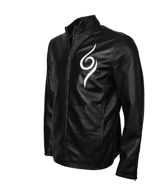 Kakashi Hatake Naruto ANBU Leather Jacket – Anime Cosplay Military Jacket