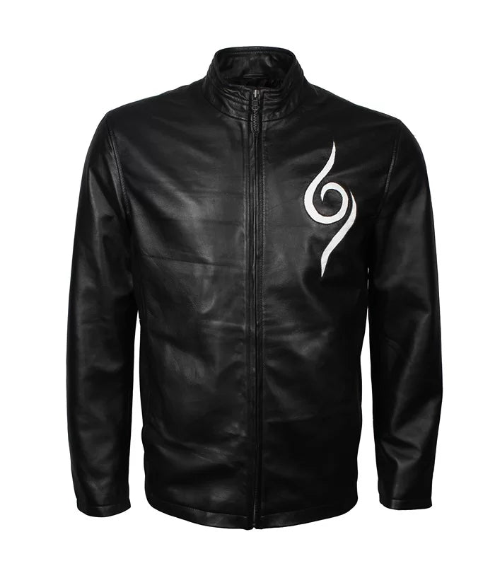 Kakashi Hatake Naruto ANBU Leather Jacket – Anime Cosplay Military Jacket