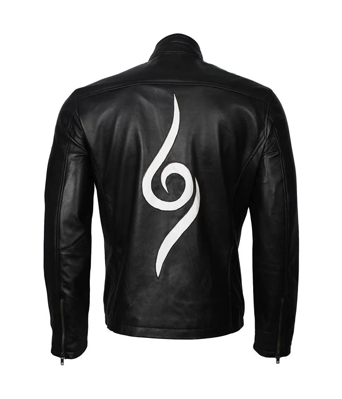 Kakashi Hatake Naruto ANBU Leather Jacket – Anime Cosplay Military Jacket