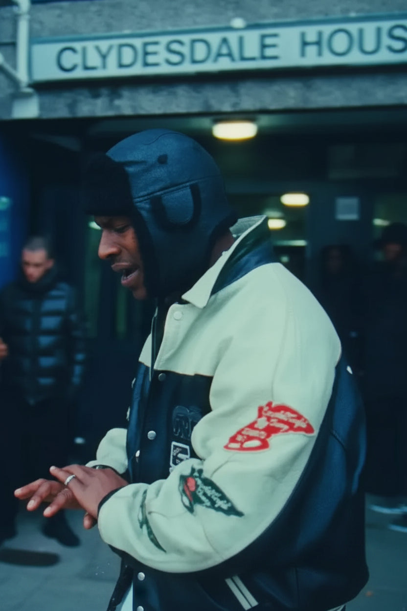 Hollywood Jackets ASAP Rocky Praise the Lord Avirex Leather Varsity Jacket