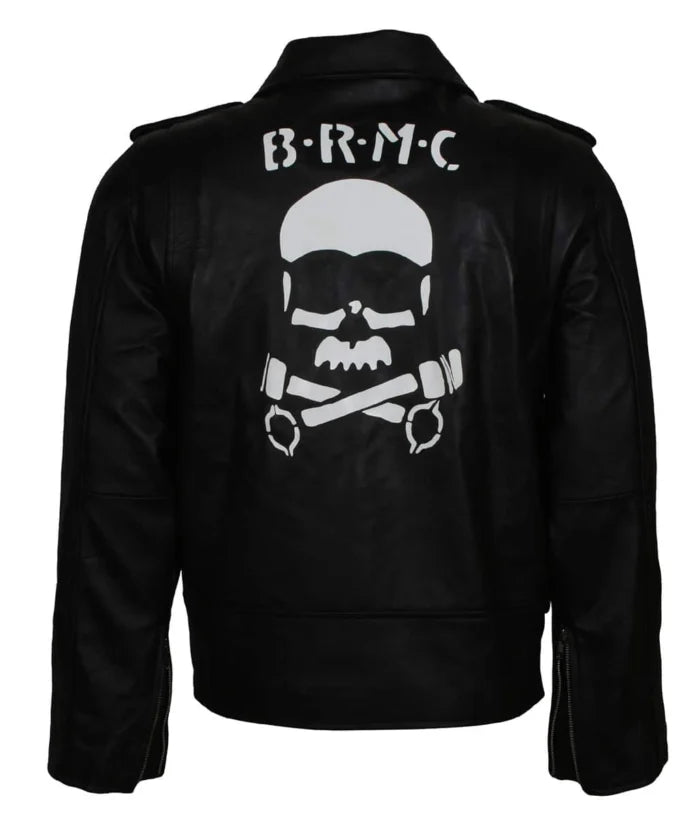Black Rebel Motorcycle Club Inspired Wild One Leather Jacket