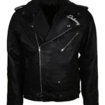 Black Rebel Motorcycle Club Inspired Wild One Leather Jacket