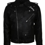 Black Rebel Motorcycle Club Inspired Wild One Leather Jacket