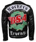 George Michael Inspired BSA Tribute Men’s Biker Leather Jacket