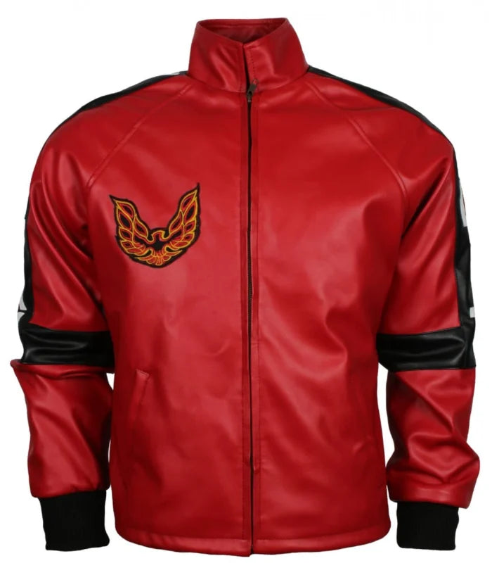 Smokey and the Bandit Men Red Faux Leather Jacket