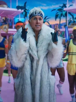 Barbie 2023 Ryan Gosling Ken Fur Coat