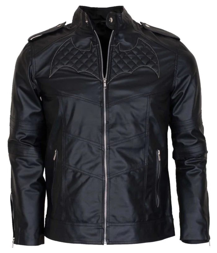 Batman Beyond Black Leather Jacket Costume – Premium Genuine Leather Superhero Jacket
