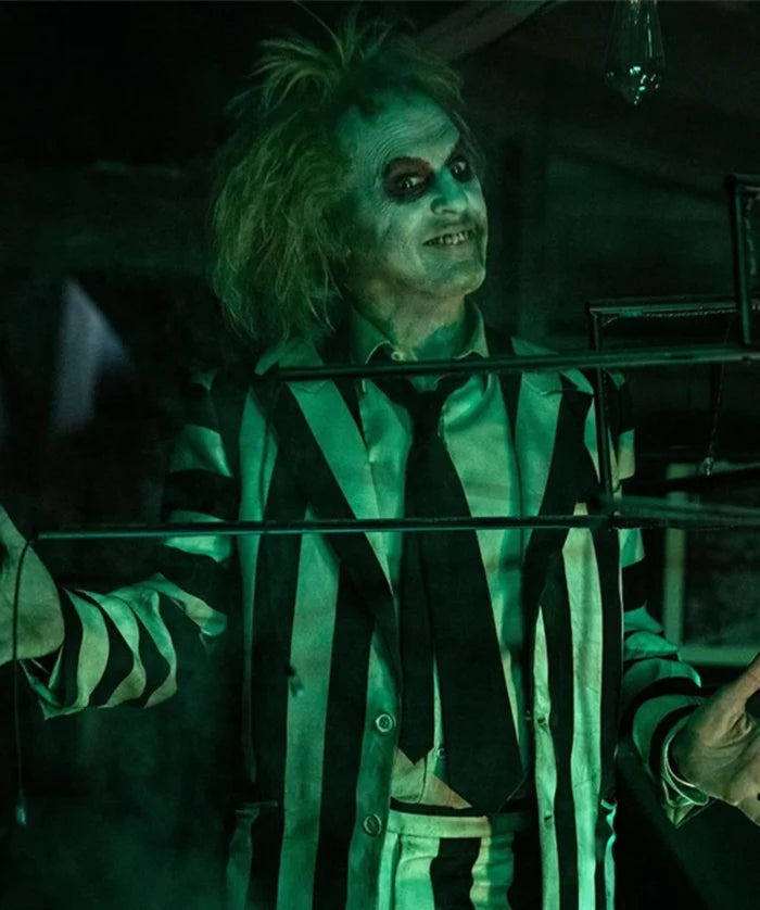 Beetlejuice Betelgeuse Michael Keaton Costume Suit