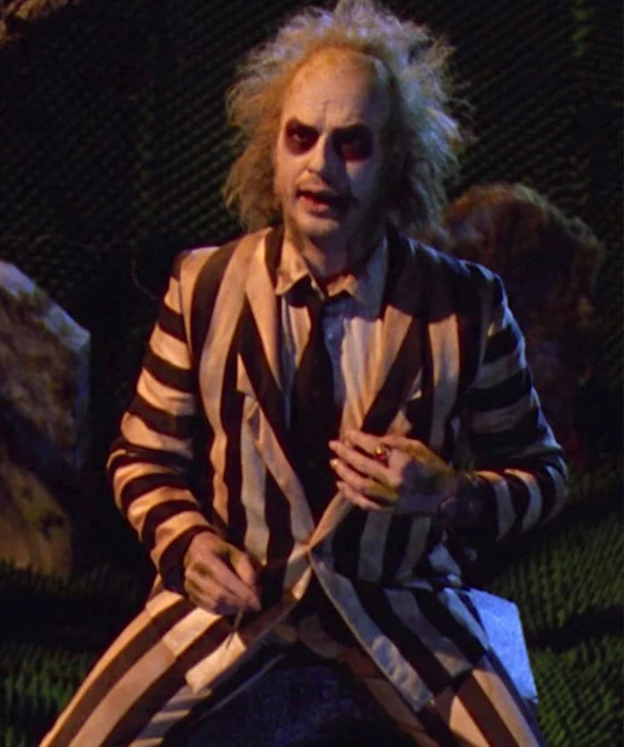 Beetlejuice Betelgeuse Michael Keaton Costume Suit