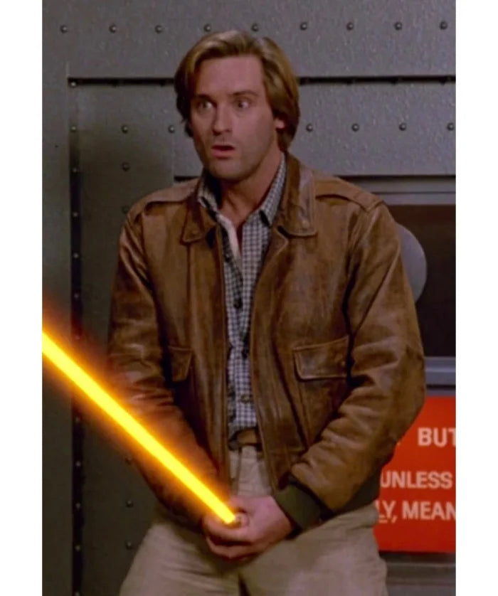 Hollywood Jackets Bill Pullman Lone Starr Spaceballs Leather Jacket
