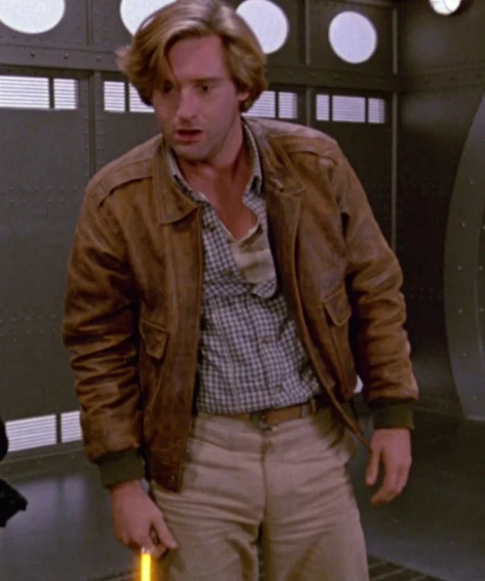 Hollywood Jackets Bill Pullman Lone Starr Spaceballs Leather Jacket