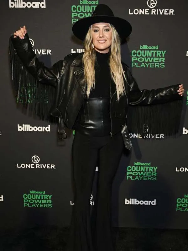 Hollywood Jackets Lainey Wilson Country Power Players 2024 Fringe Leather Jacket