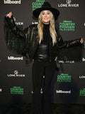 Hollywood Jackets Lainey Wilson Country Power Players 2024 Fringe Leather Jacket
