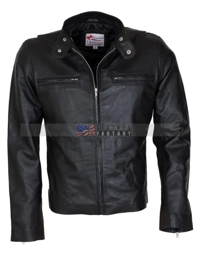 Bradley Cooper Inspired Adam Jones Black Leather Jacket