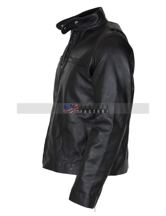 Bradley Cooper Inspired Adam Jones Black Leather Jacket