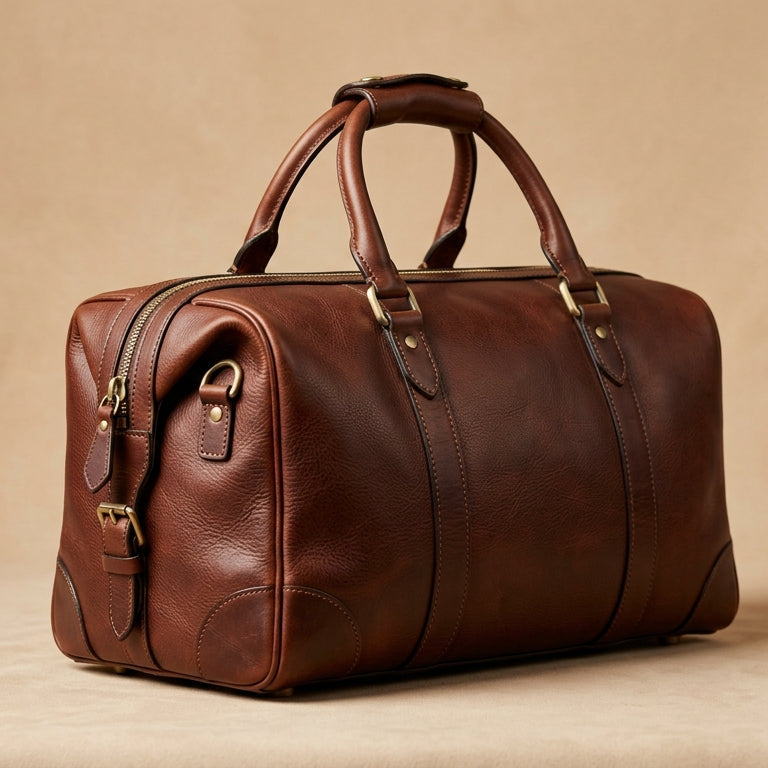 Luxury Men’s Leather Duffle Bag