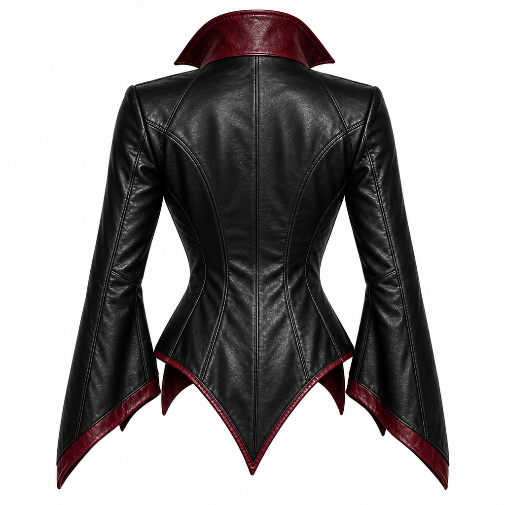 Hollywood Jackets Women’s Witch Gothic Leather Jacket
