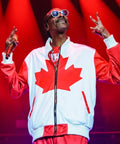 Cali to Canada Tour 2024 Snoop Dogg Canada Flag Jacket