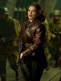 Hollywood Jackets Captain America Peggy Carter Leather Jacket