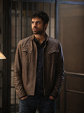 Hollywood Jackets The Gifted Sean Teale Eclipse Brown Leather Jacket