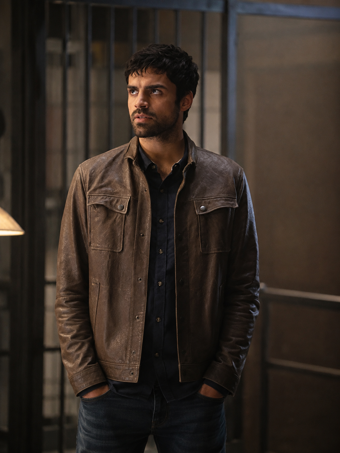 Hollywood Jackets The Gifted Sean Teale Eclipse Brown Leather Jacket