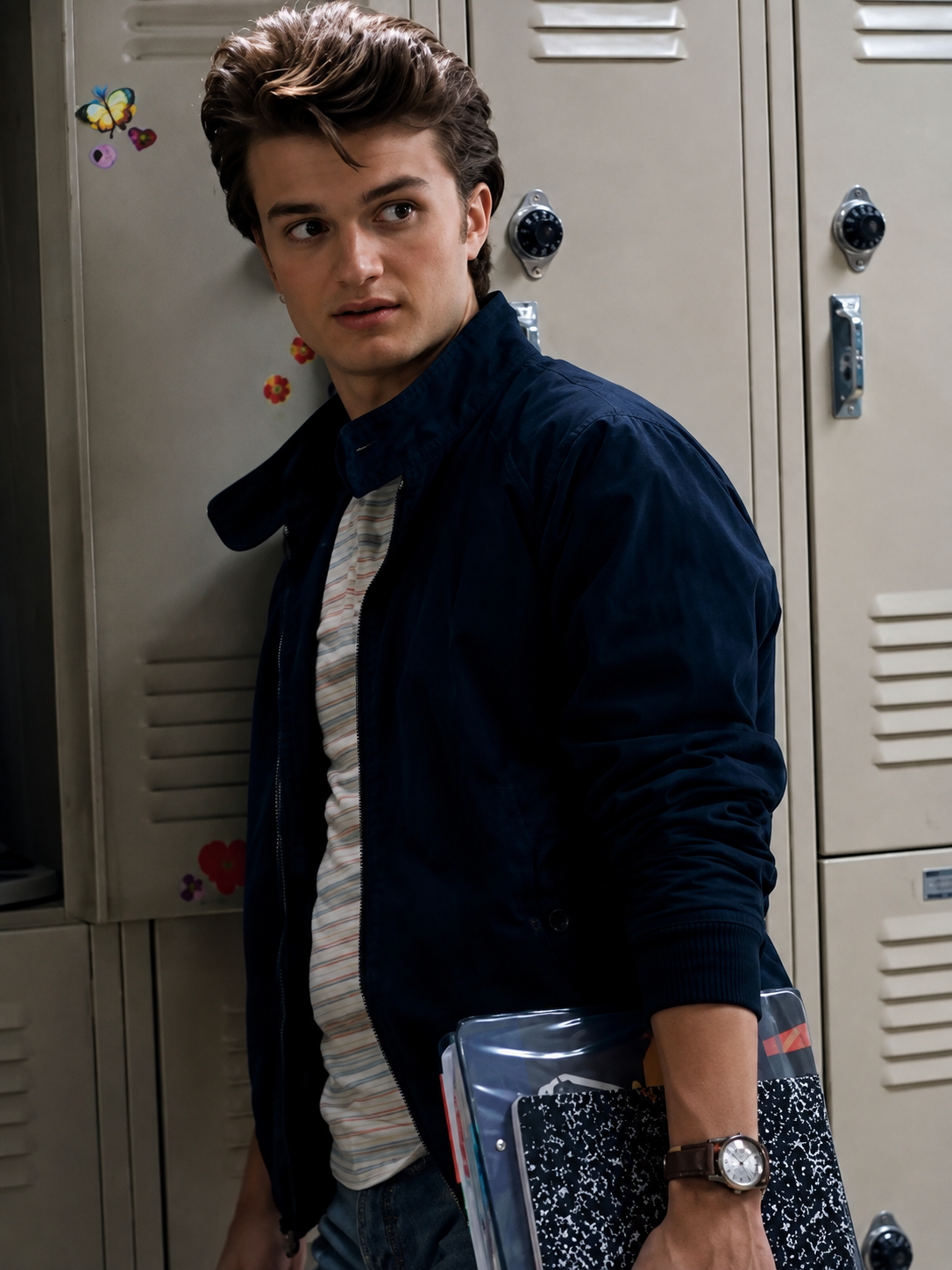 Hollywood Jackets Stranger Things Steve Harrington Black Jacket