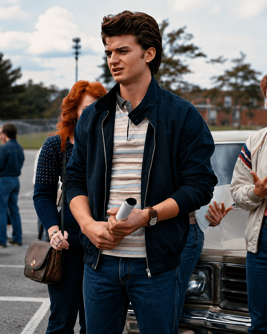 Hollywood Jackets Stranger Things Steve Harrington Black Jacket