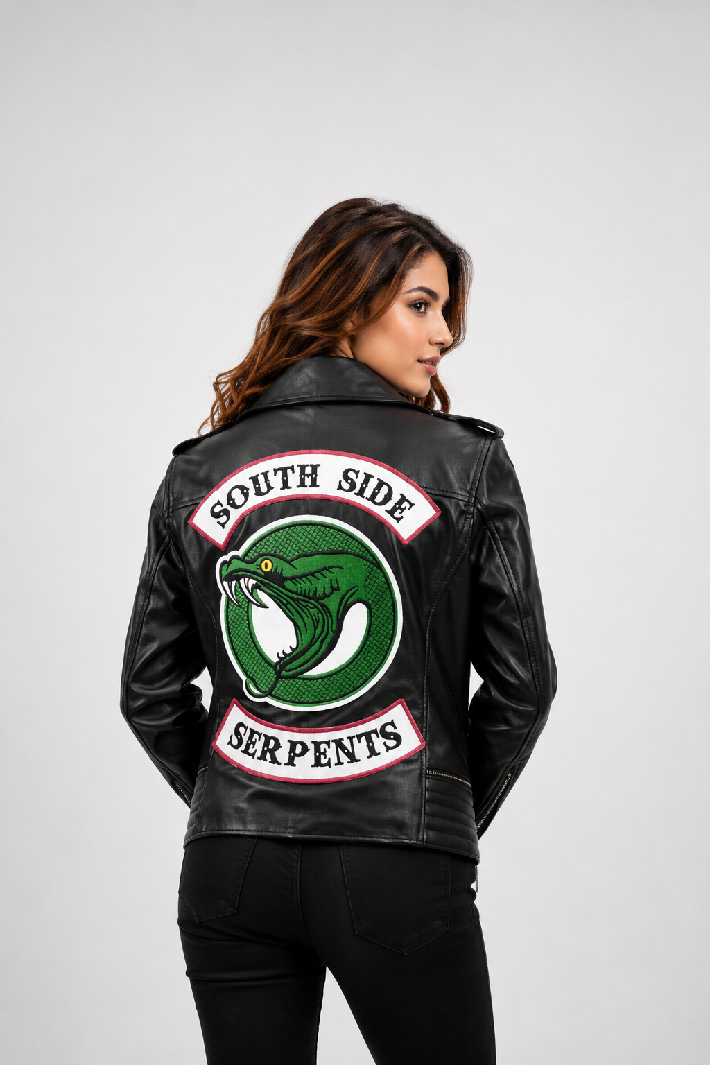 Women's Serpents Southside Riverdale Black Leather Jacket