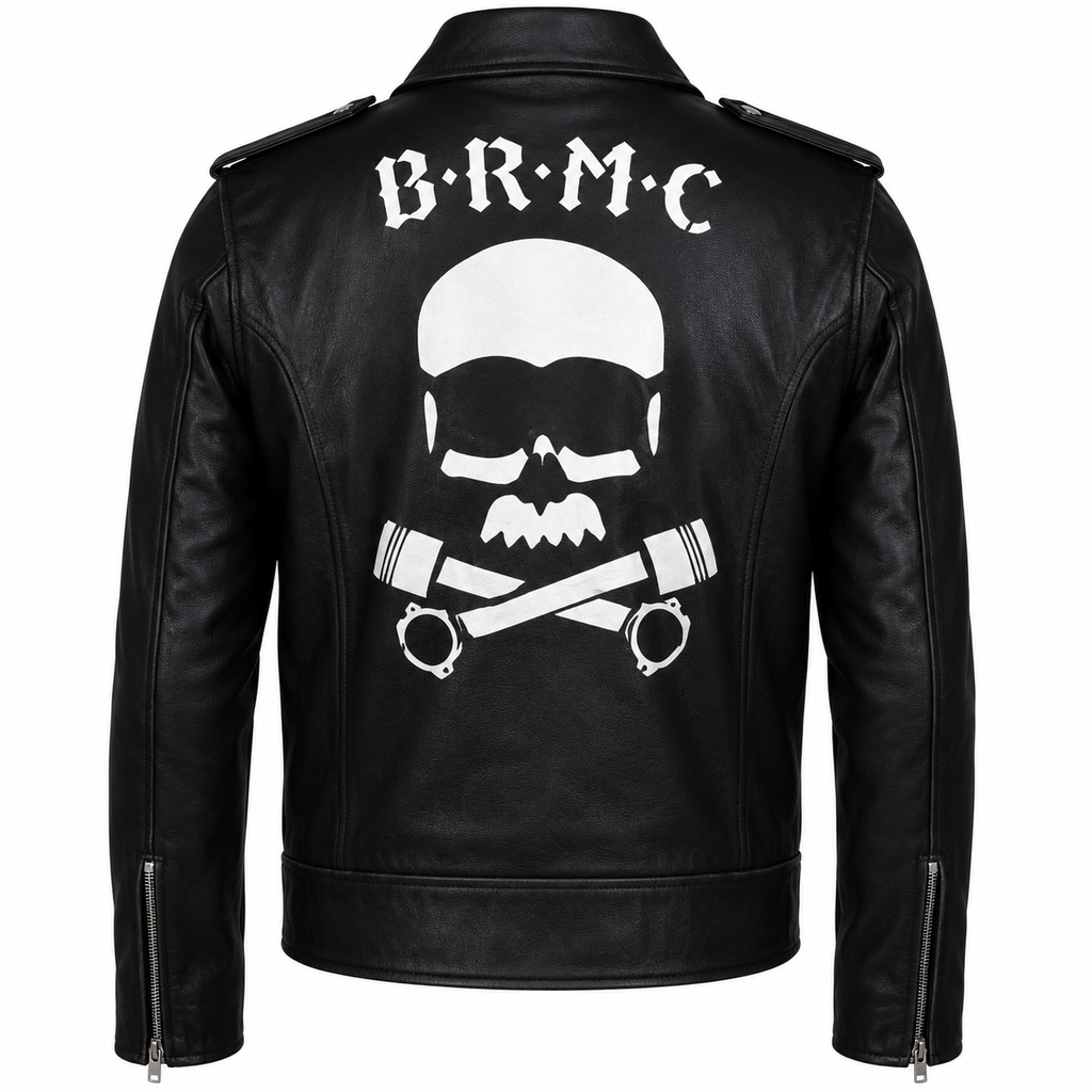 Hollywood Jackets BRMC Black Rebels Wild One Leather Jacket