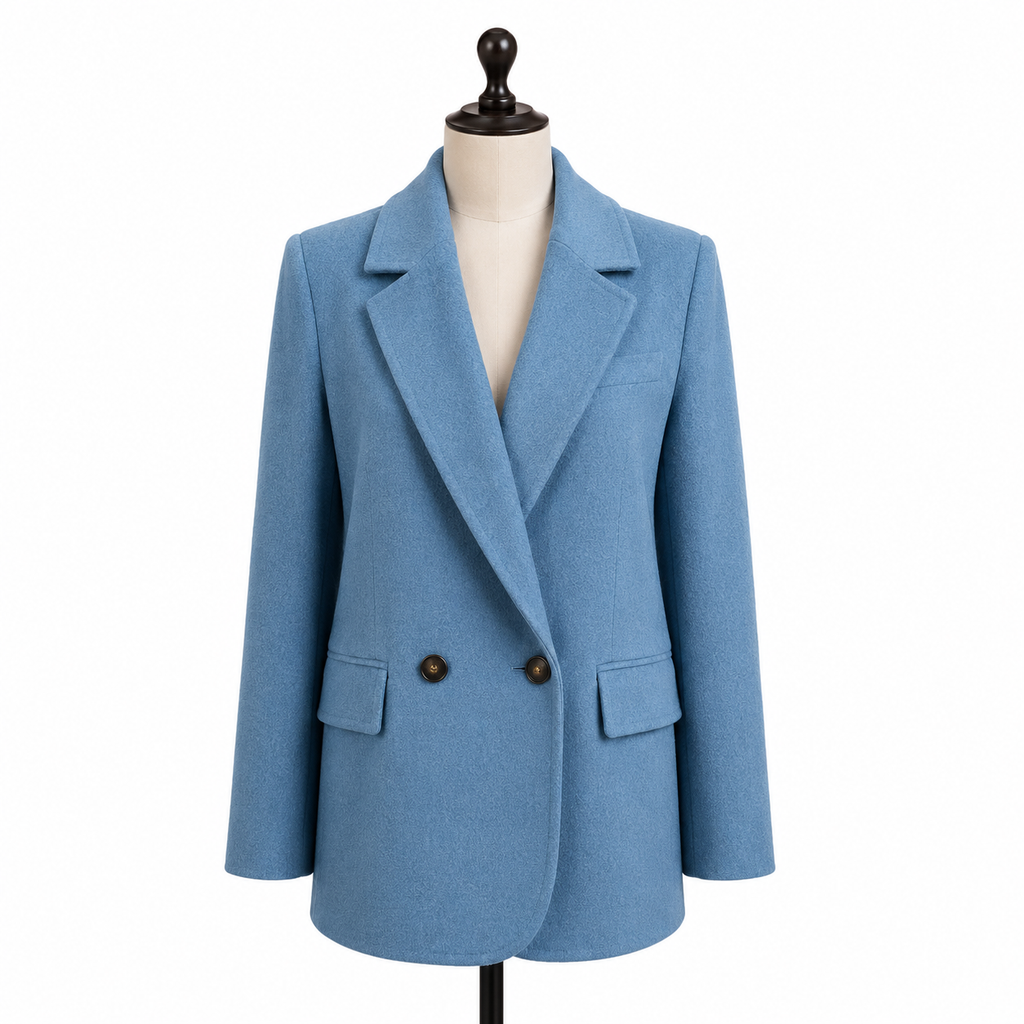 Hollywood Jackets Megan Stalter Too Much 2025 Jessica Blue Blazer Coat