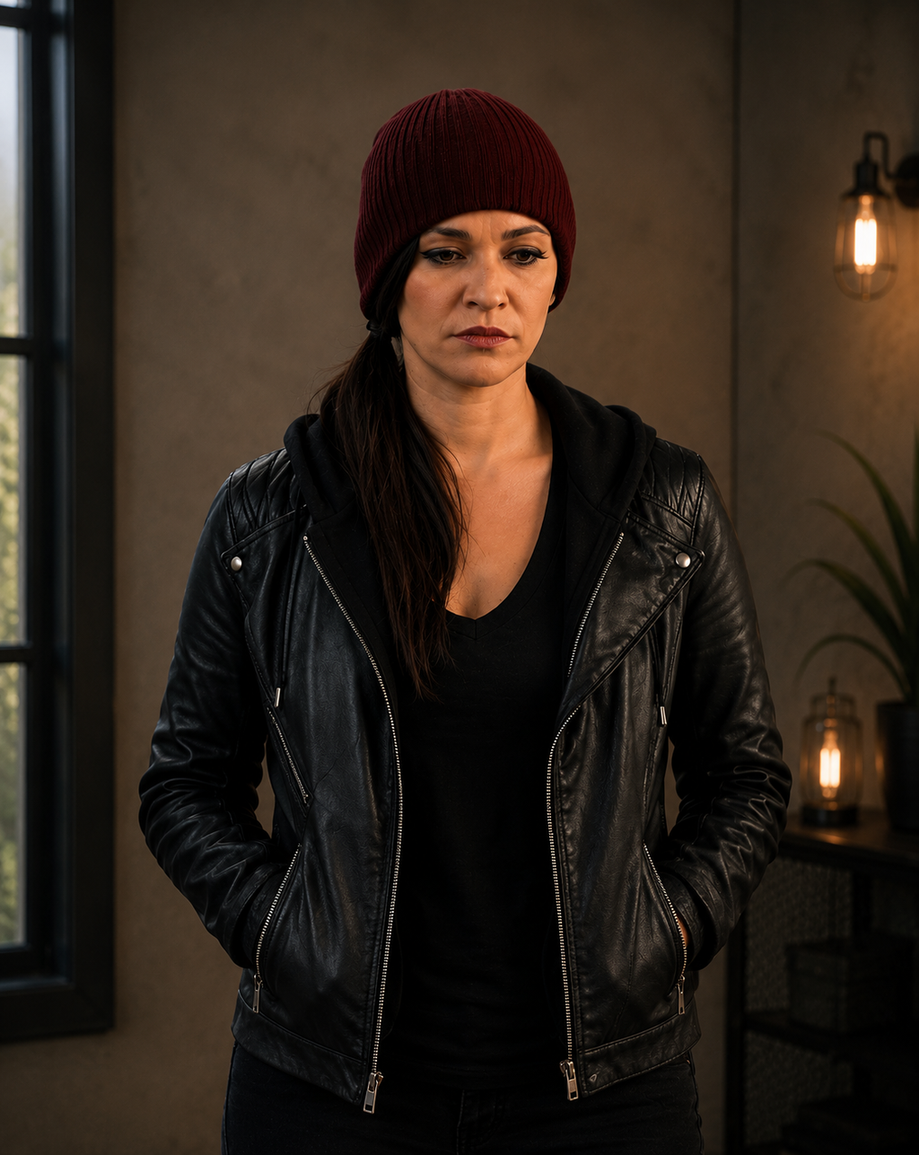 Hollywood Jackets Talla Keyali The Orville Black Leather Jacket