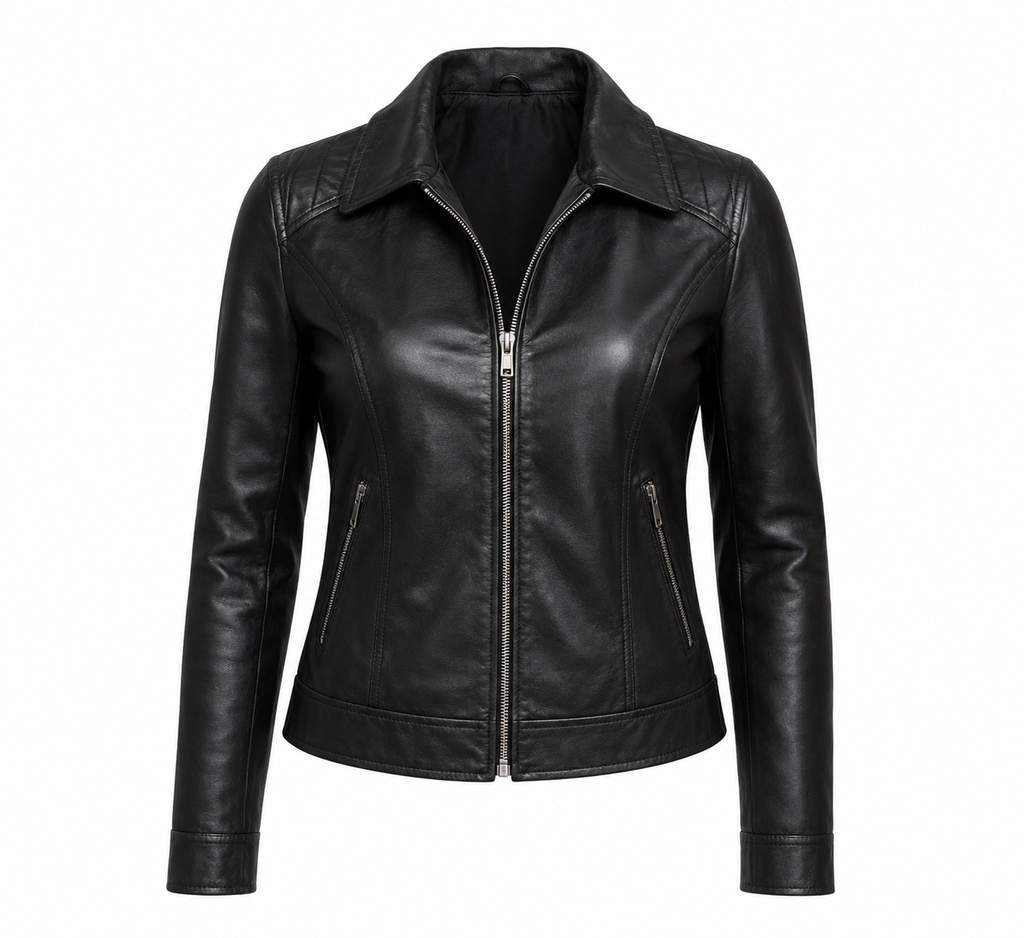 Hollywood Jackets Talla Keyali The Orville Black Leather Jacket