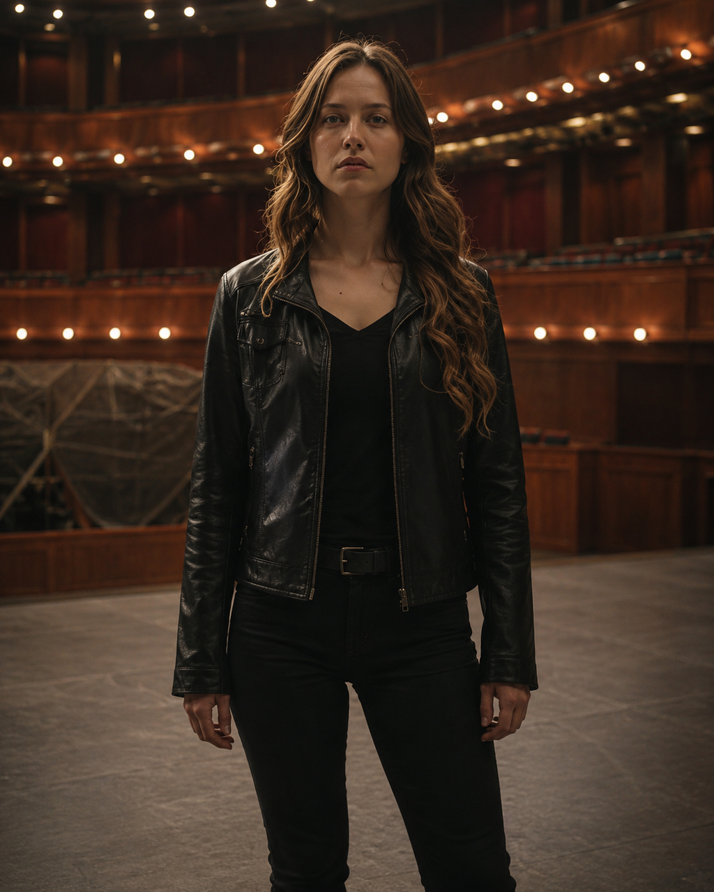 Hollywood Jackets Étoile 2025 Cheyenne Toussaint Black Leather Jacket