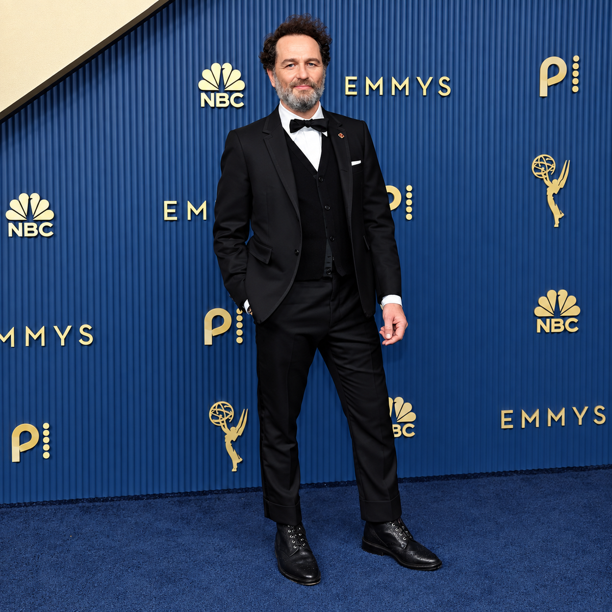 Hollywood Jackets Rob McElhenney 2024 Emmy Awards Black 3 Piece Tuxedo Suit Men’s