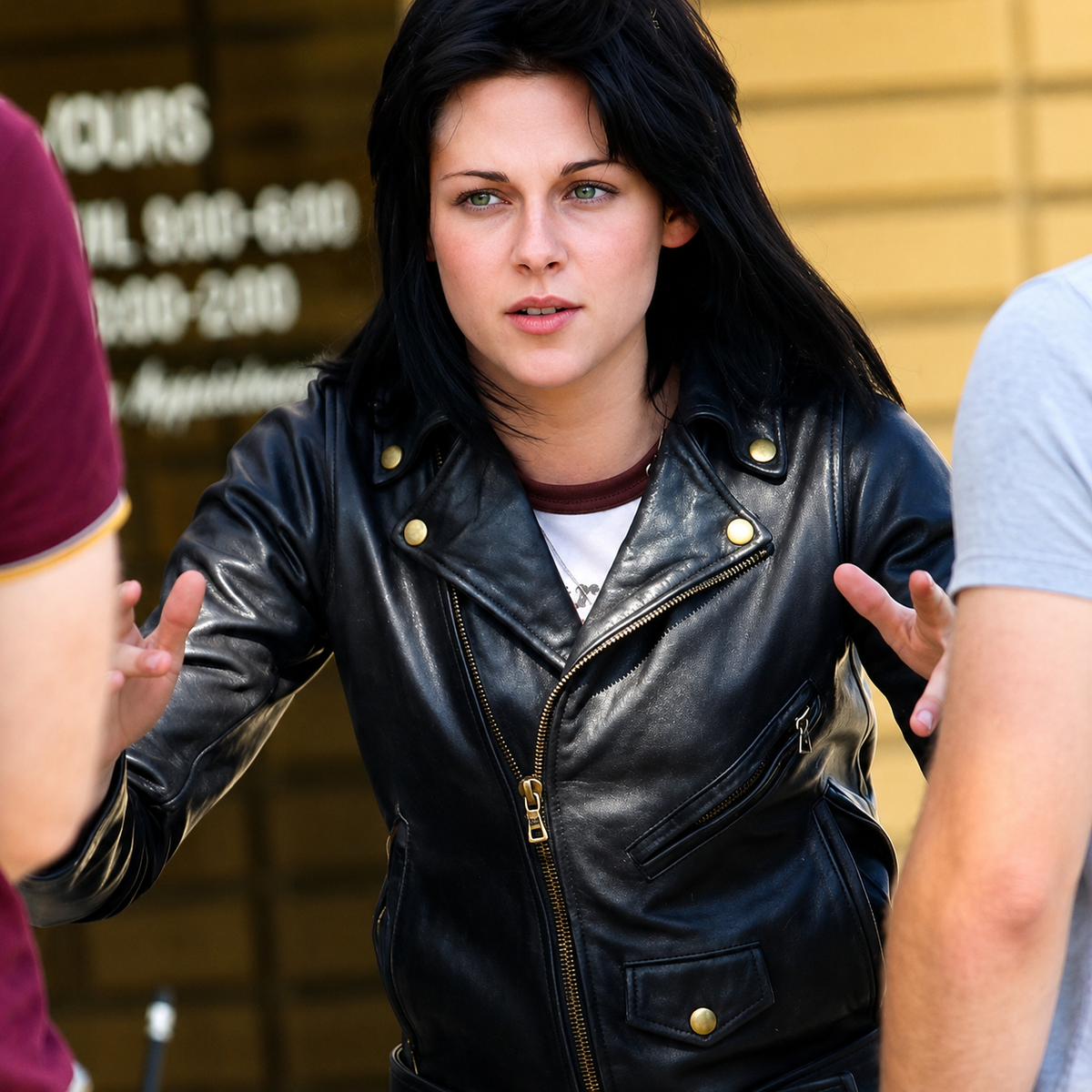 Hollywood Jackets Women’s The Runaways Kristen Stewart Leather Jacket