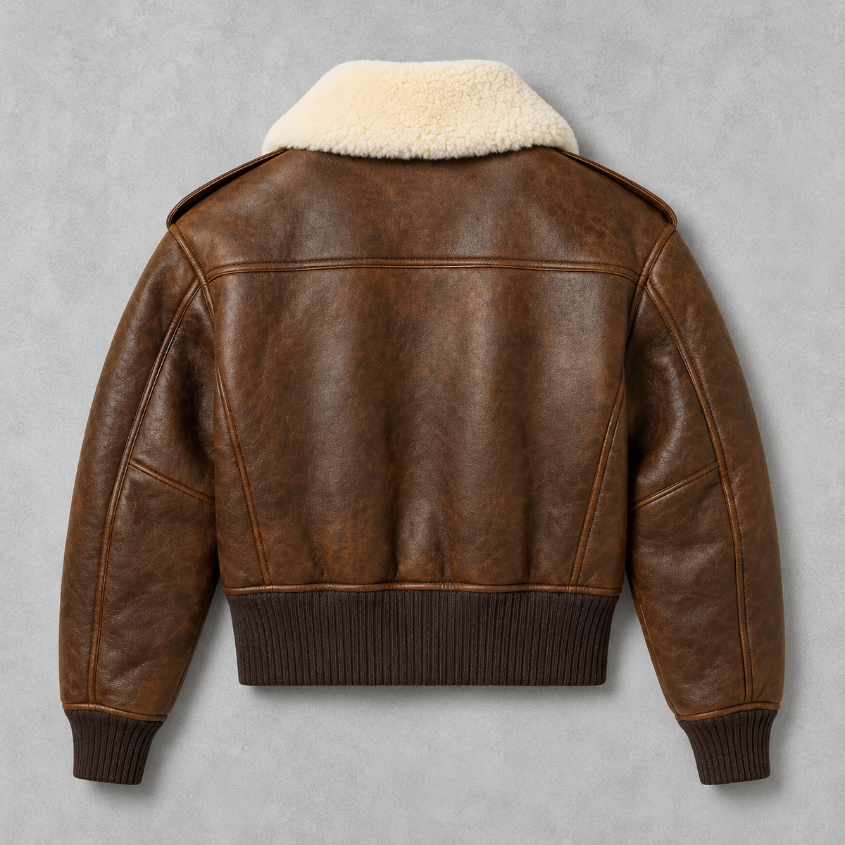Hollywood Jackets Women’s Erin Doherty PFW 2026 Brown Shearling Leather Jacket